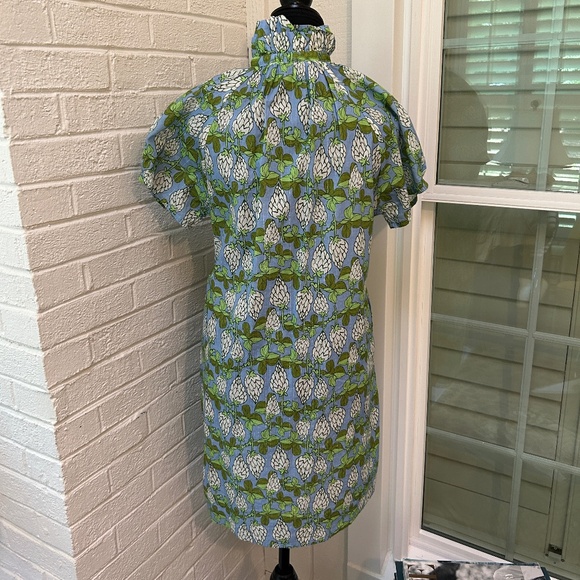 Boho Chic Print Dress With Gold Thread Detail - Picture 3 of 3